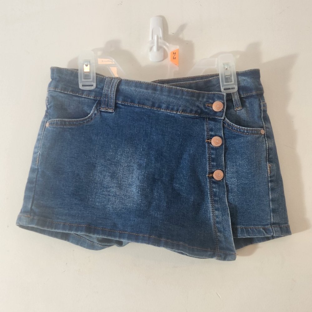YMI Women's Blue Denim Mini Skirt